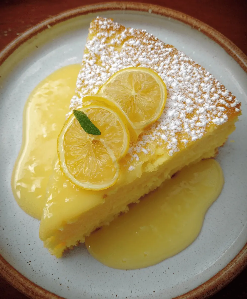 Easy Lemon Custard Cake Recipe