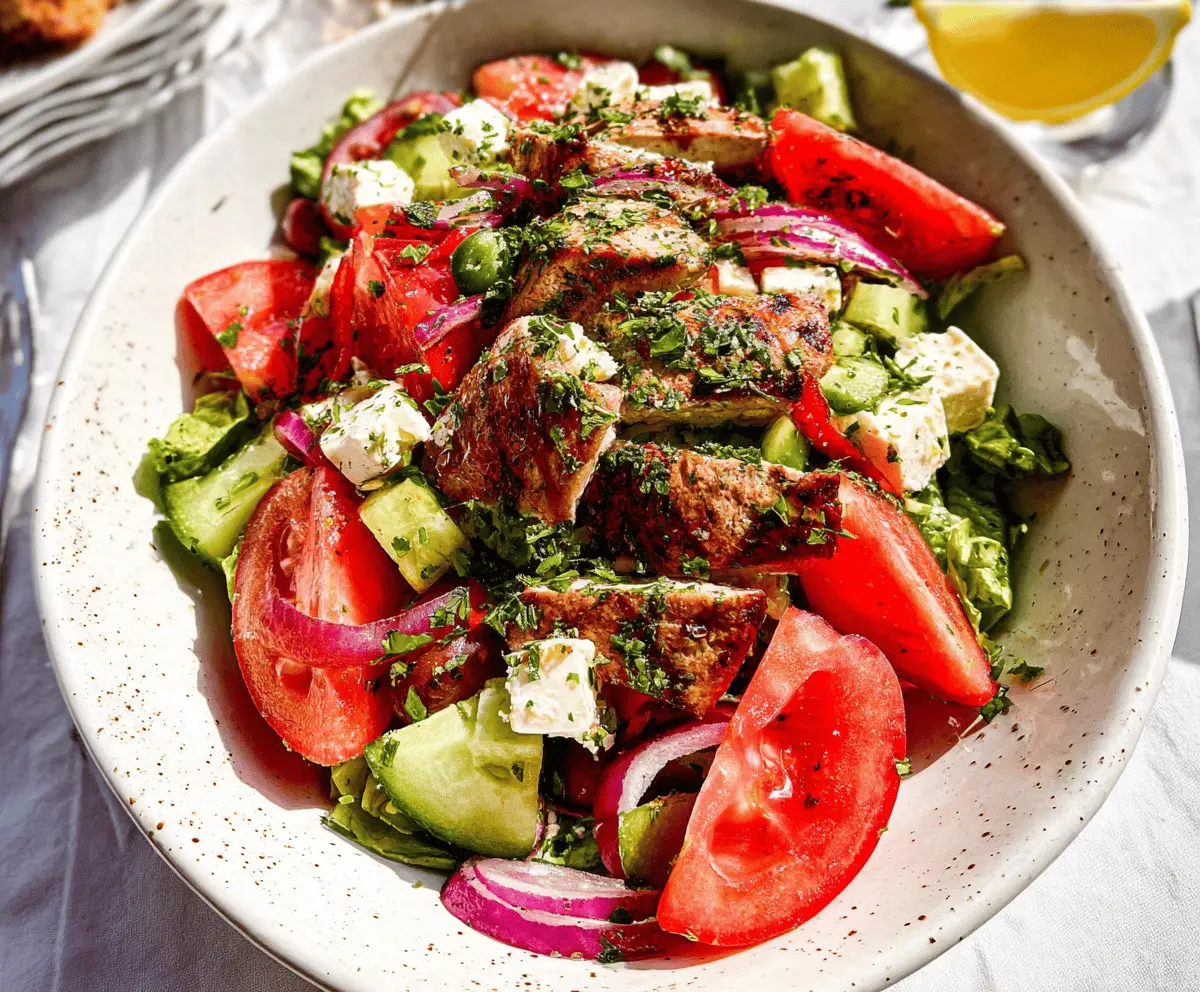 Easy Mediterranean Salad Recipe for Healthy Meals