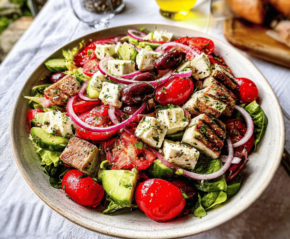 Easy Mediterranean Salad Recipe for Healthy Meals