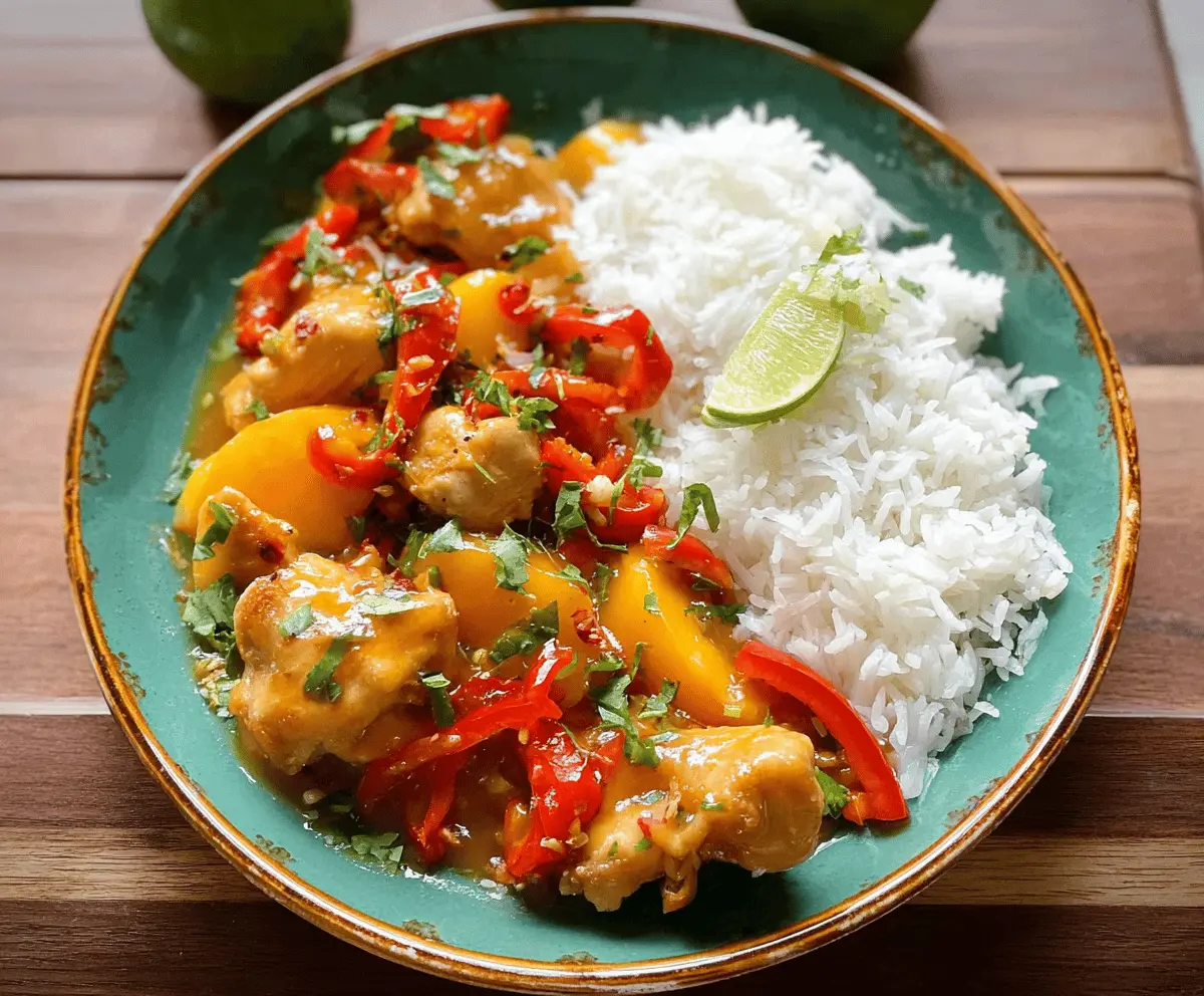 Easy Thai Peach Chicken Recipe for Dinner