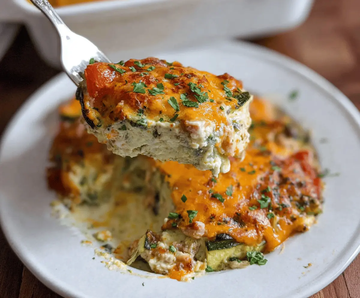 Cheesy Loaded Zucchini Casserole Recipe