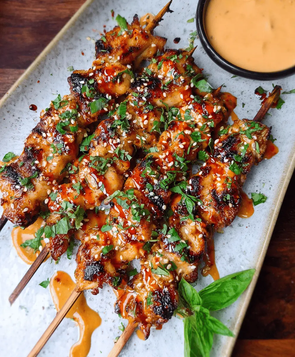 Easy Bang Bang Chicken Skewers Recipe