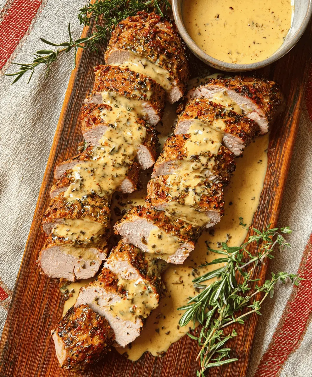 Easy Pork Tenderloin with Creamy Dijon Sauce