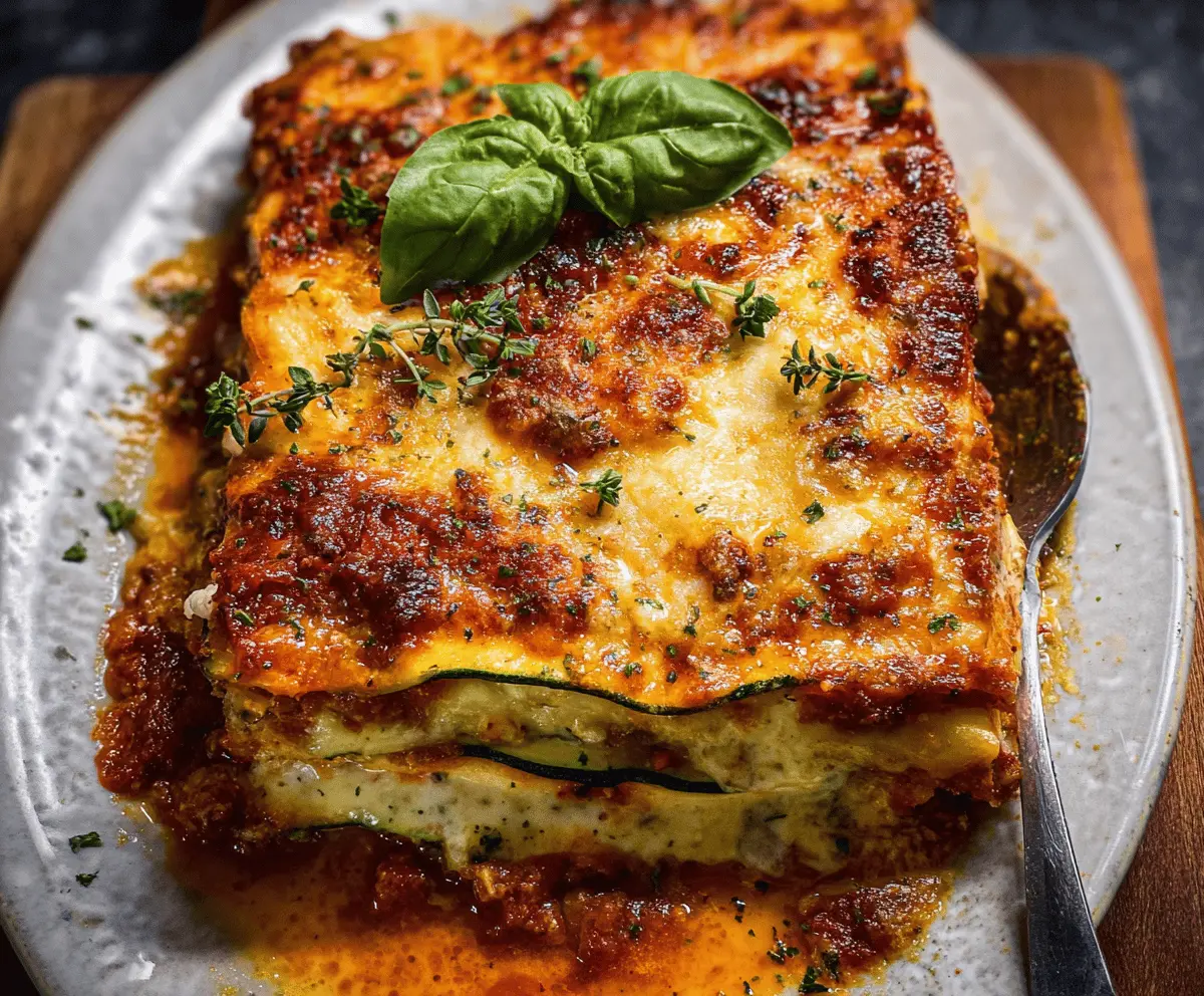 Easy Healthy Zucchini Lasagna Recipe
