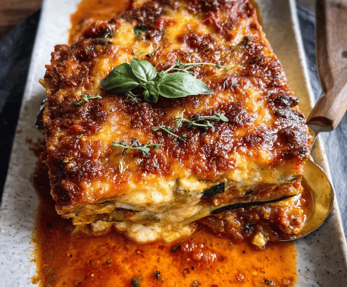 Easy Healthy Zucchini Lasagna Recipe
