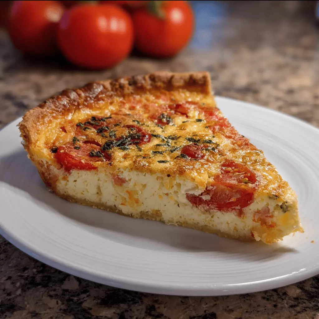 Easy Cheese and Tomato Quiche Recipe