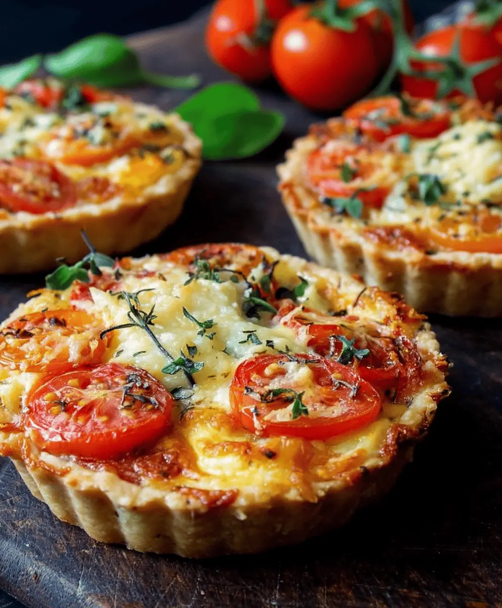 Easy Cheese and Tomato Tarts Recipe