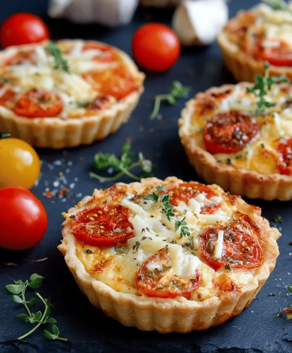 Easy Cheese and Tomato Tarts Recipe