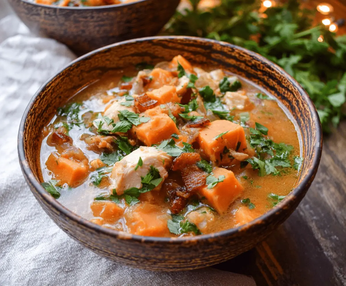 Easy Cozy Chicken Stew with Sweet Potatoes