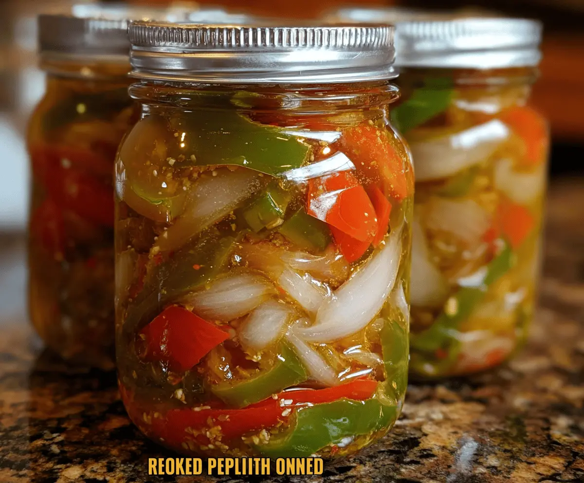 Easy Tangy Pickled Pepper and Onion Relish