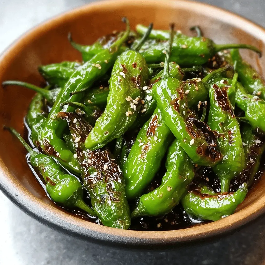 Easy Nobu Shishito Peppers Recipe With Garlic Soy Sauce