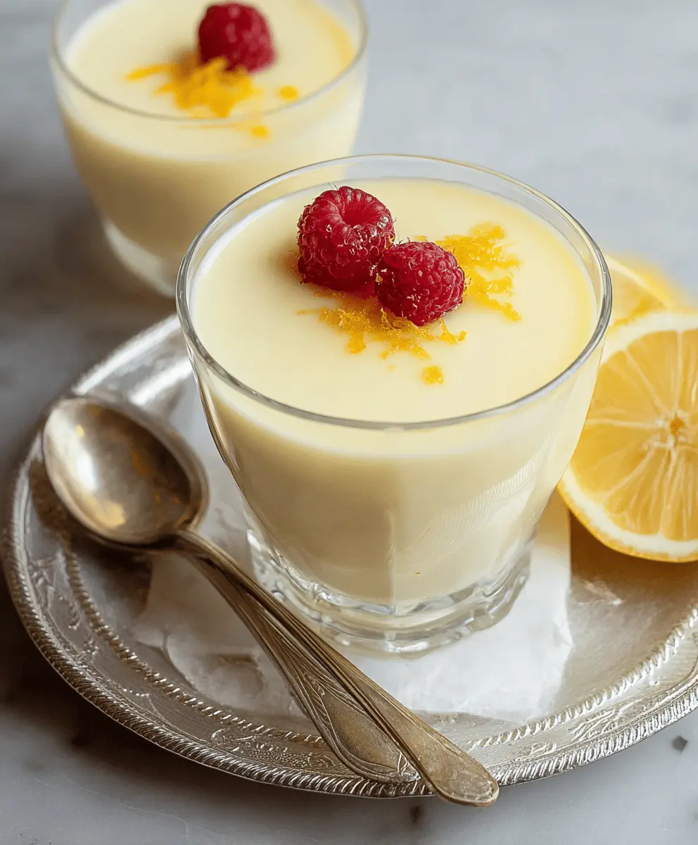 Easy Creamy Lemon Posset Dessert Recipe