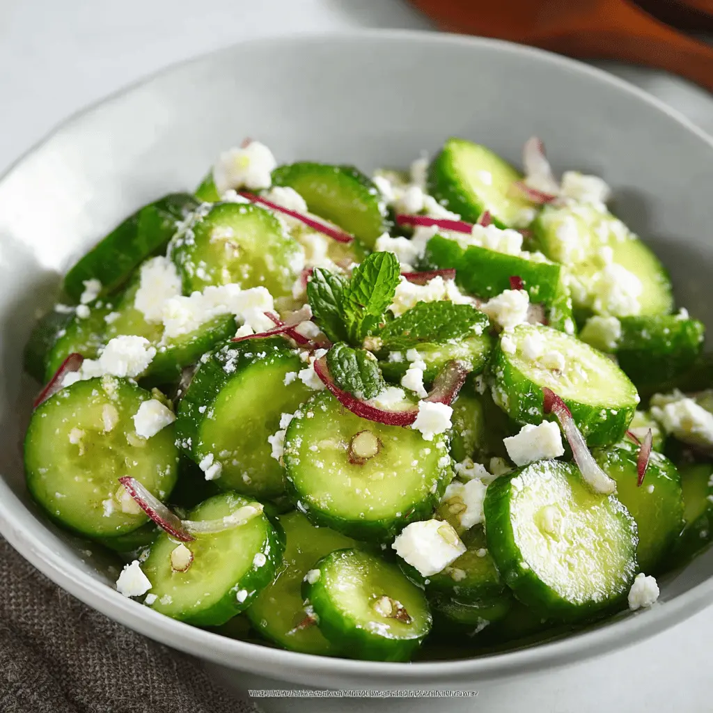 Refreshing Cucumber Feta Salad Recipe