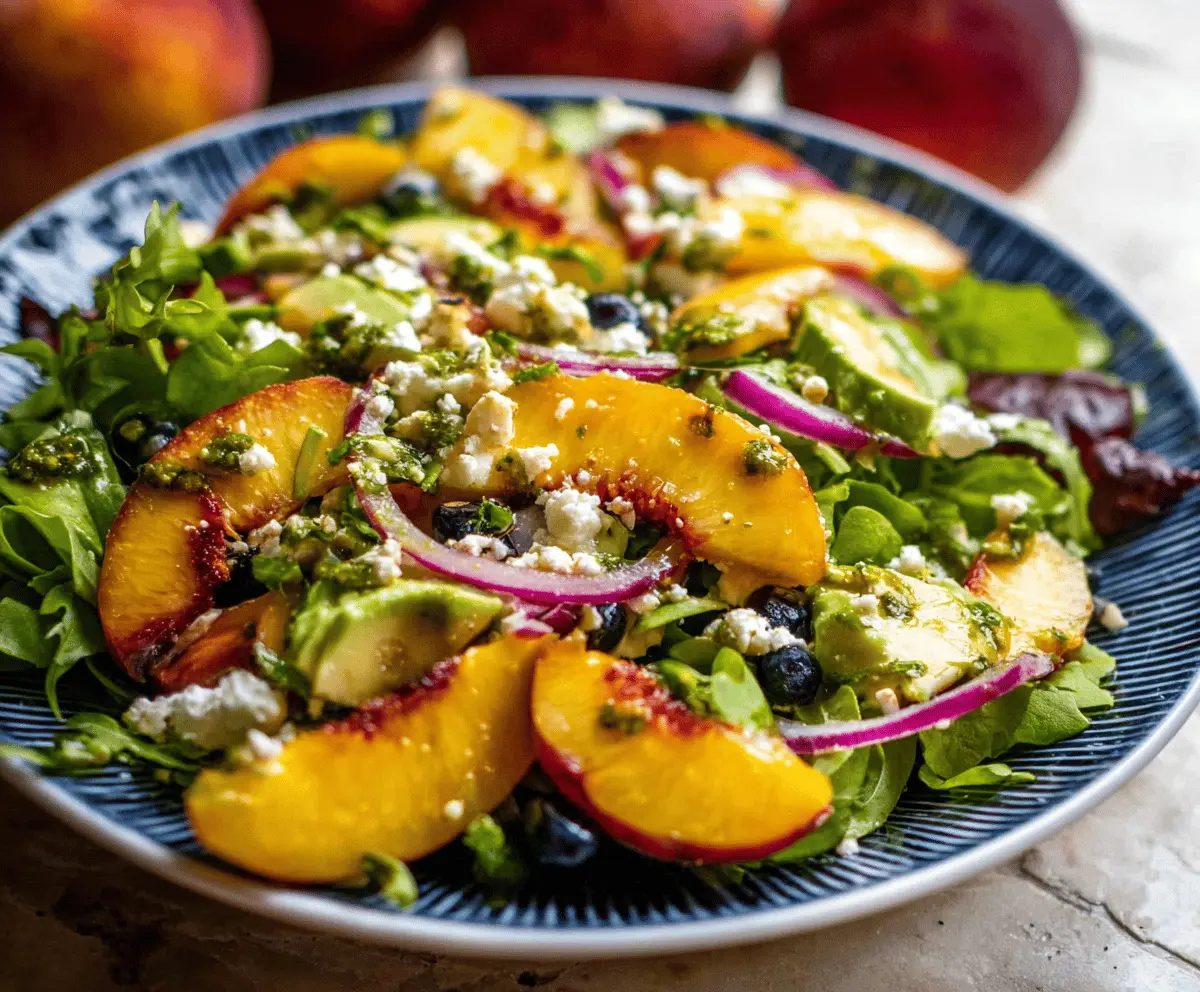 Refreshing Summer Peach Salad Recipe