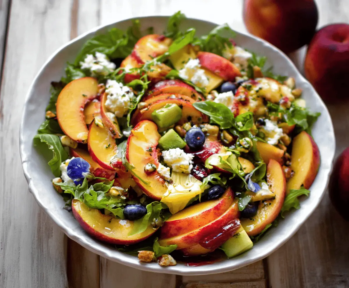 Refreshing Summer Peach Salad Recipe