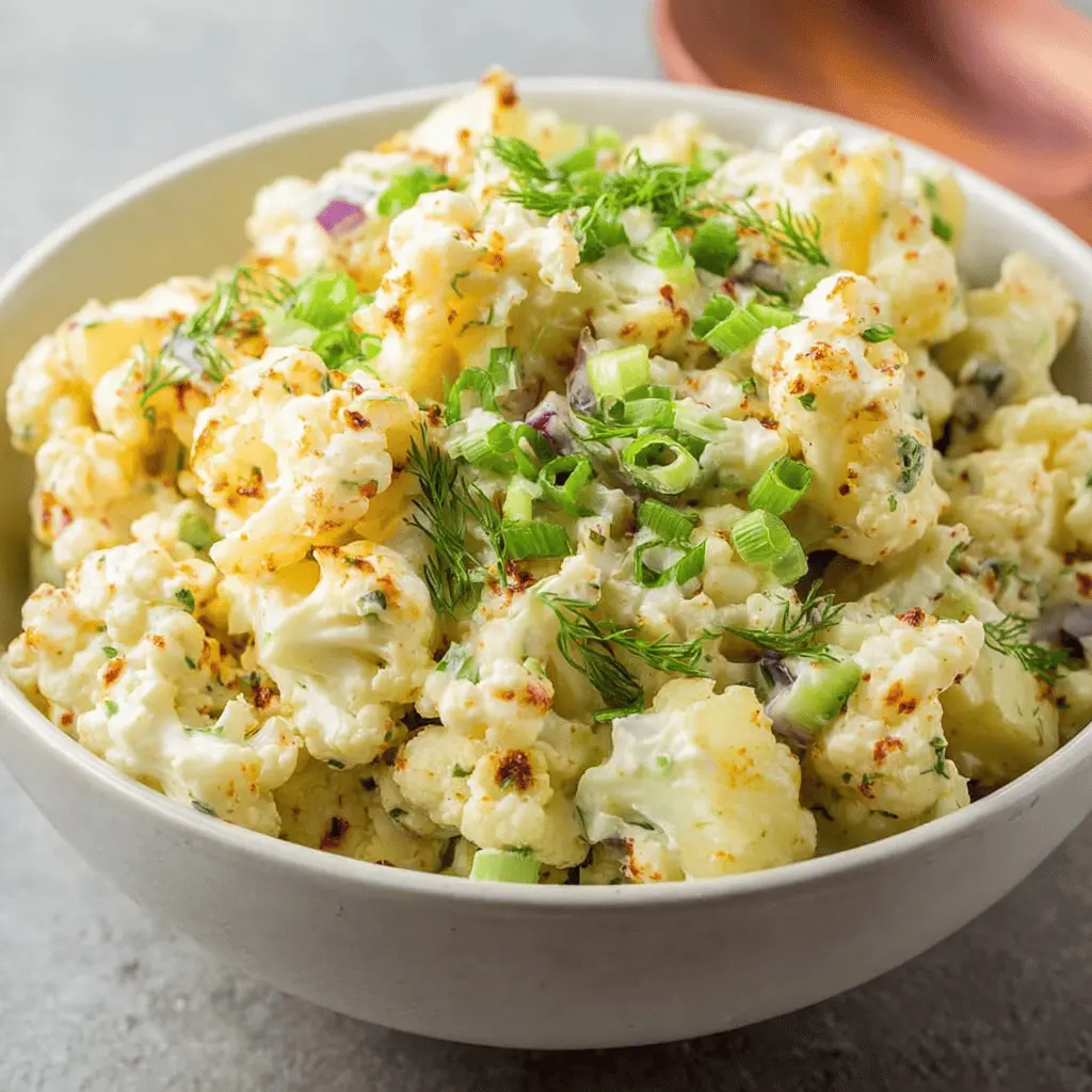 Low Carb Cauliflower Potato Salad Recipe