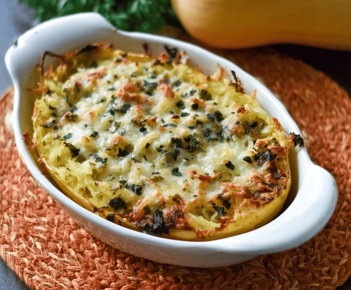 Healthy Spaghetti Squash Au Gratin Bake