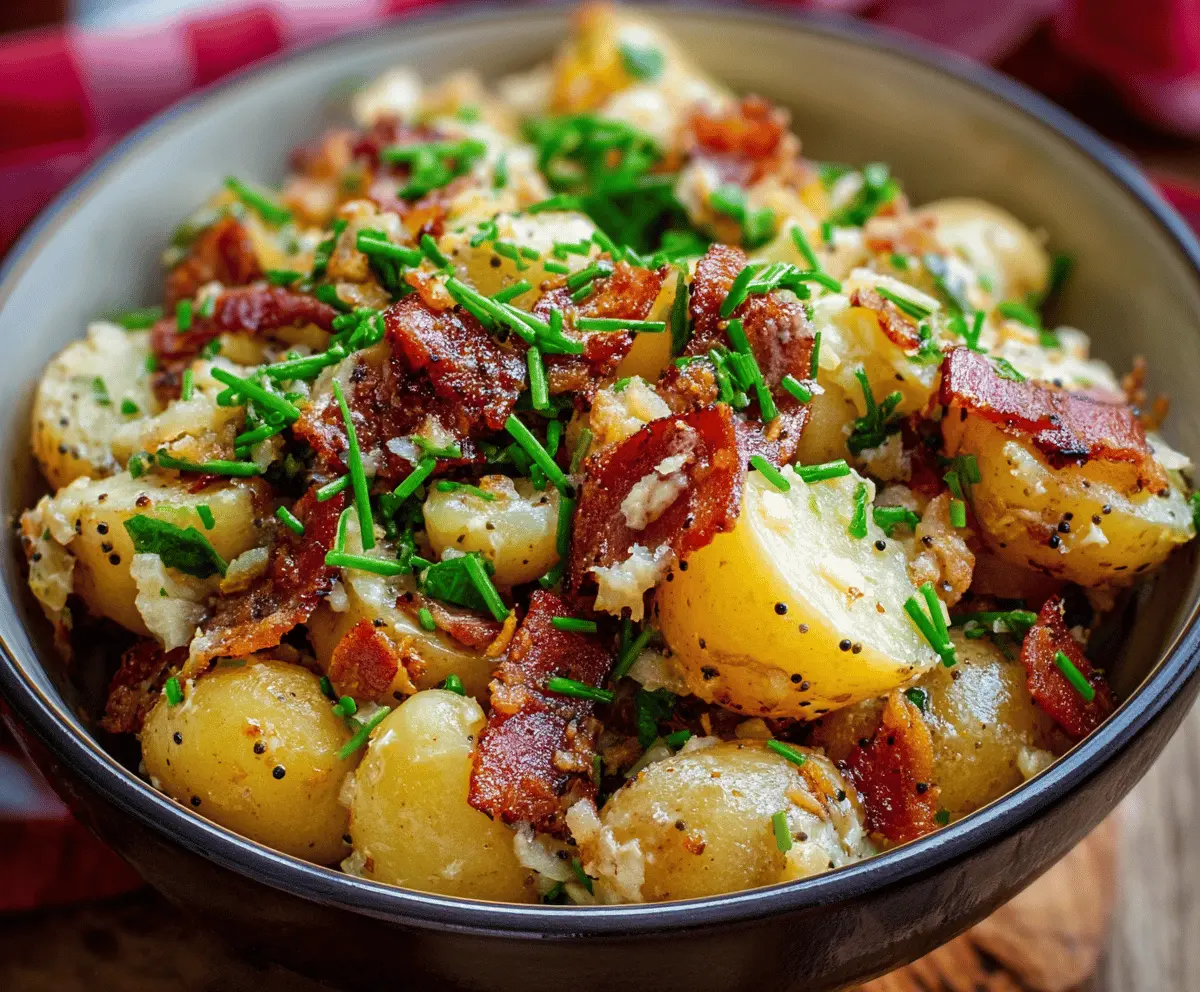 Easy Warm German Potato Salad Recipe