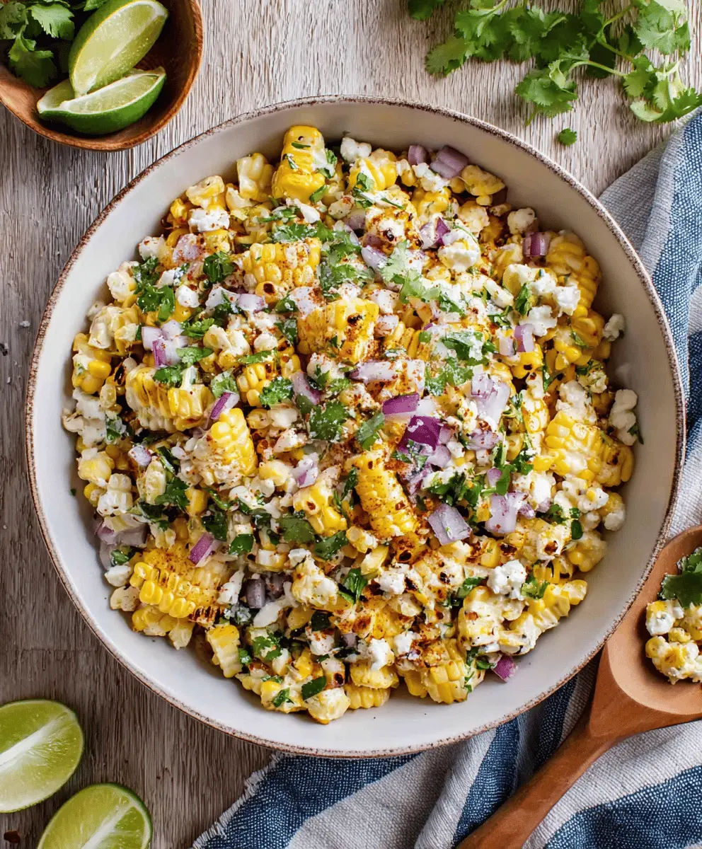 Easy Mexican Street Corn Salad Recipe