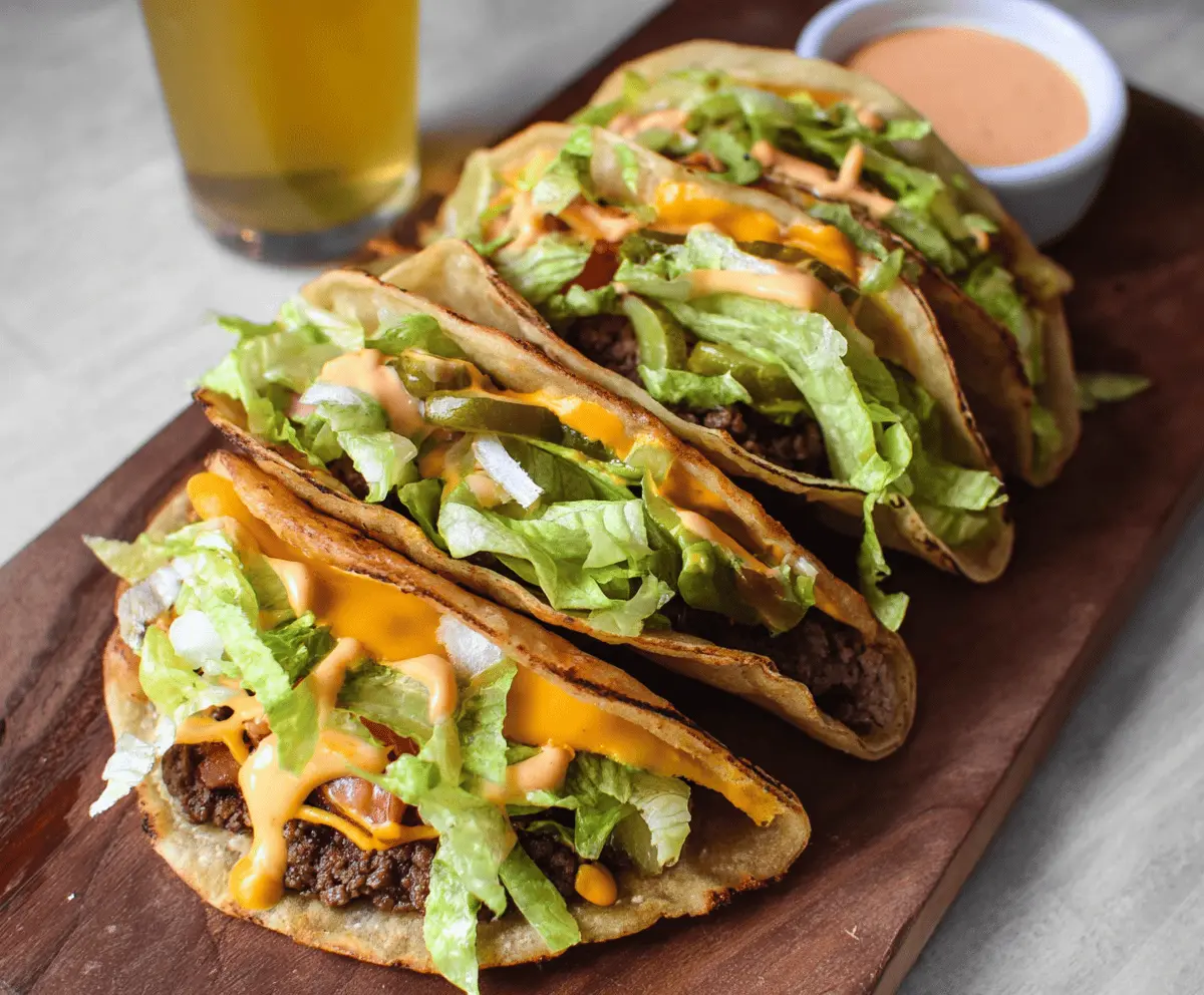 Smash Burger Big Mac Tacos Recipe
