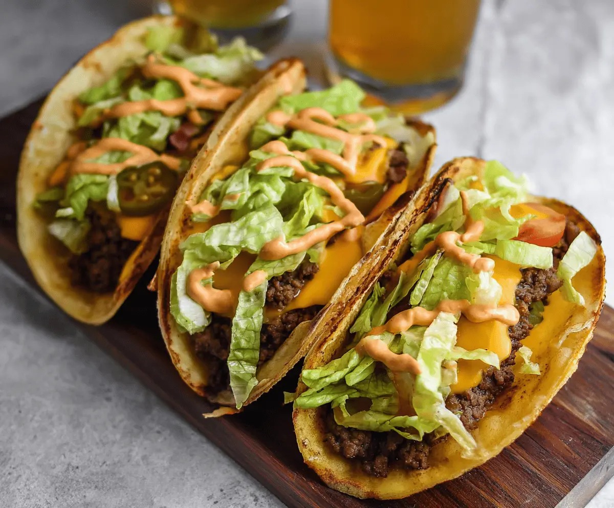 Smash Burger Big Mac Tacos Recipe