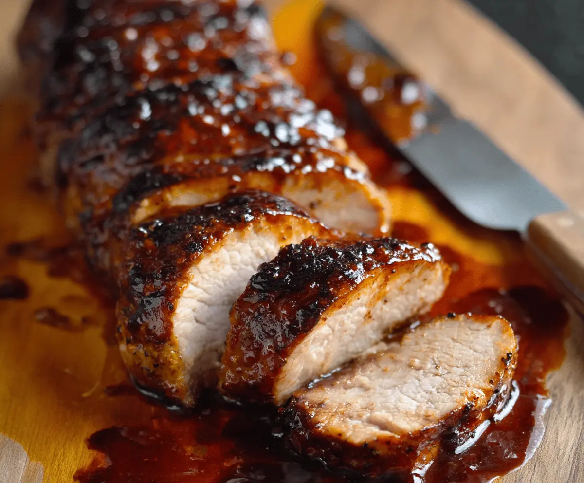 Easy Oven Baked BBQ Pork Tenderloin Recipe