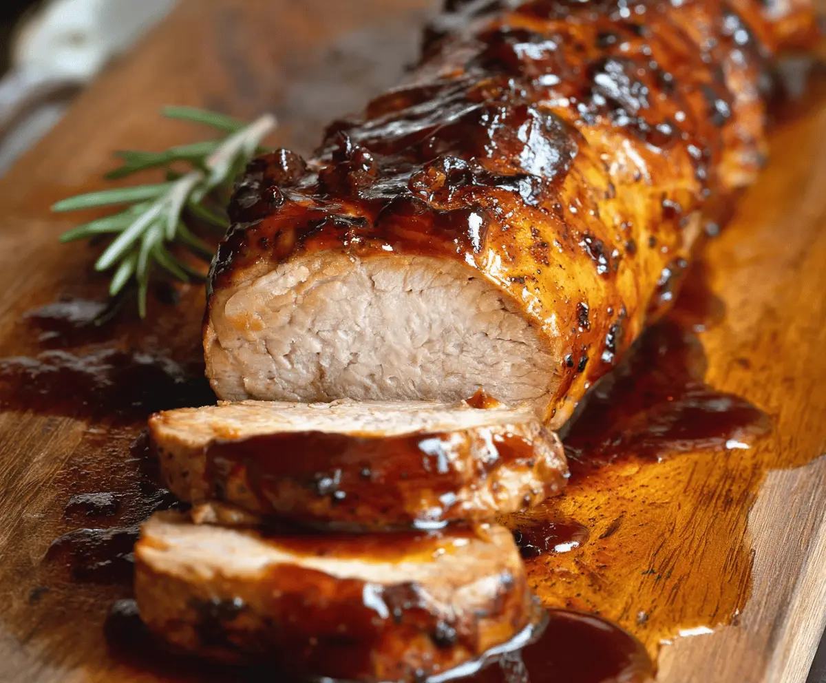 Easy Oven Baked BBQ Pork Tenderloin Recipe