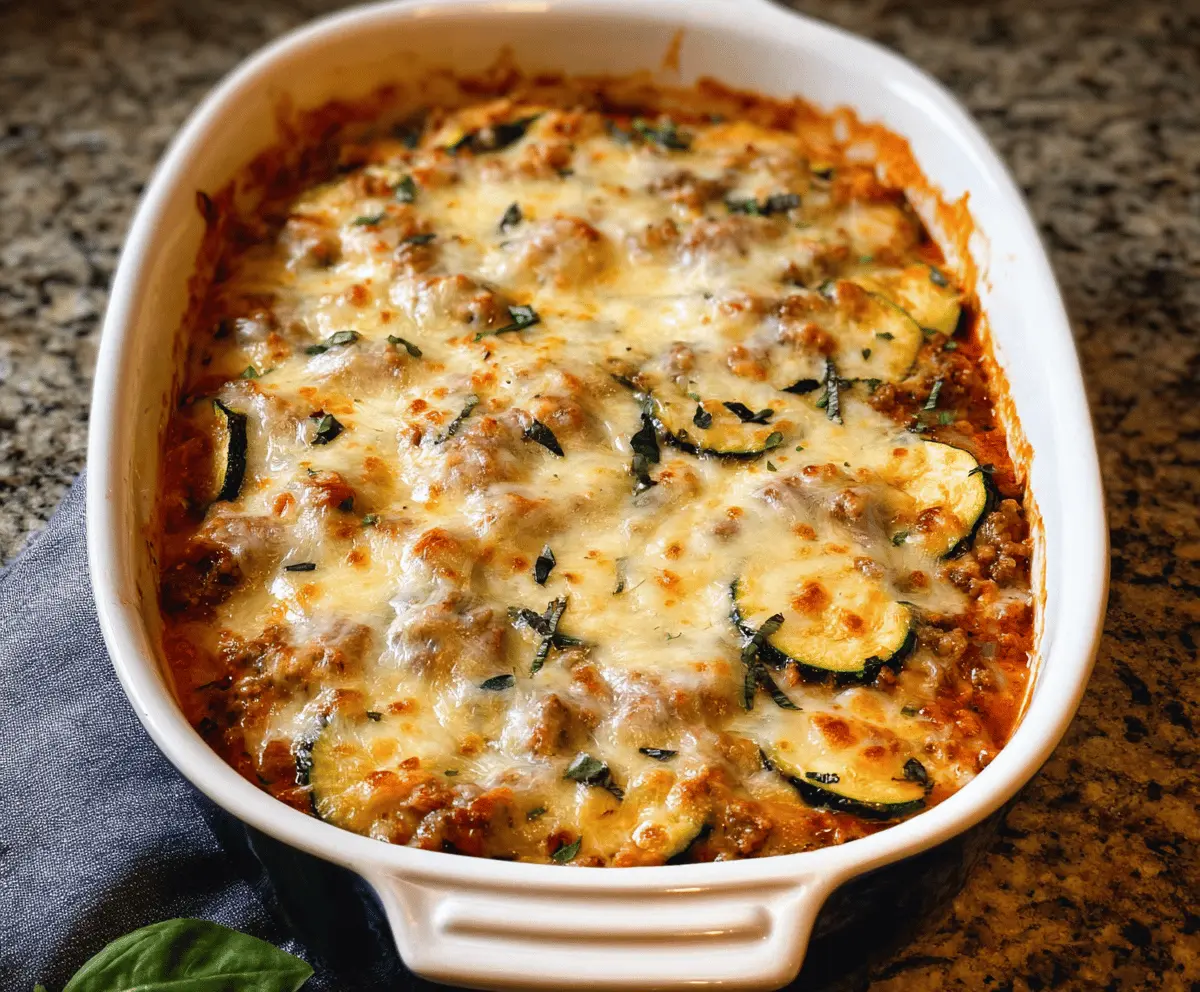 Easy Ground Beef Zucchini Casserole Recipe