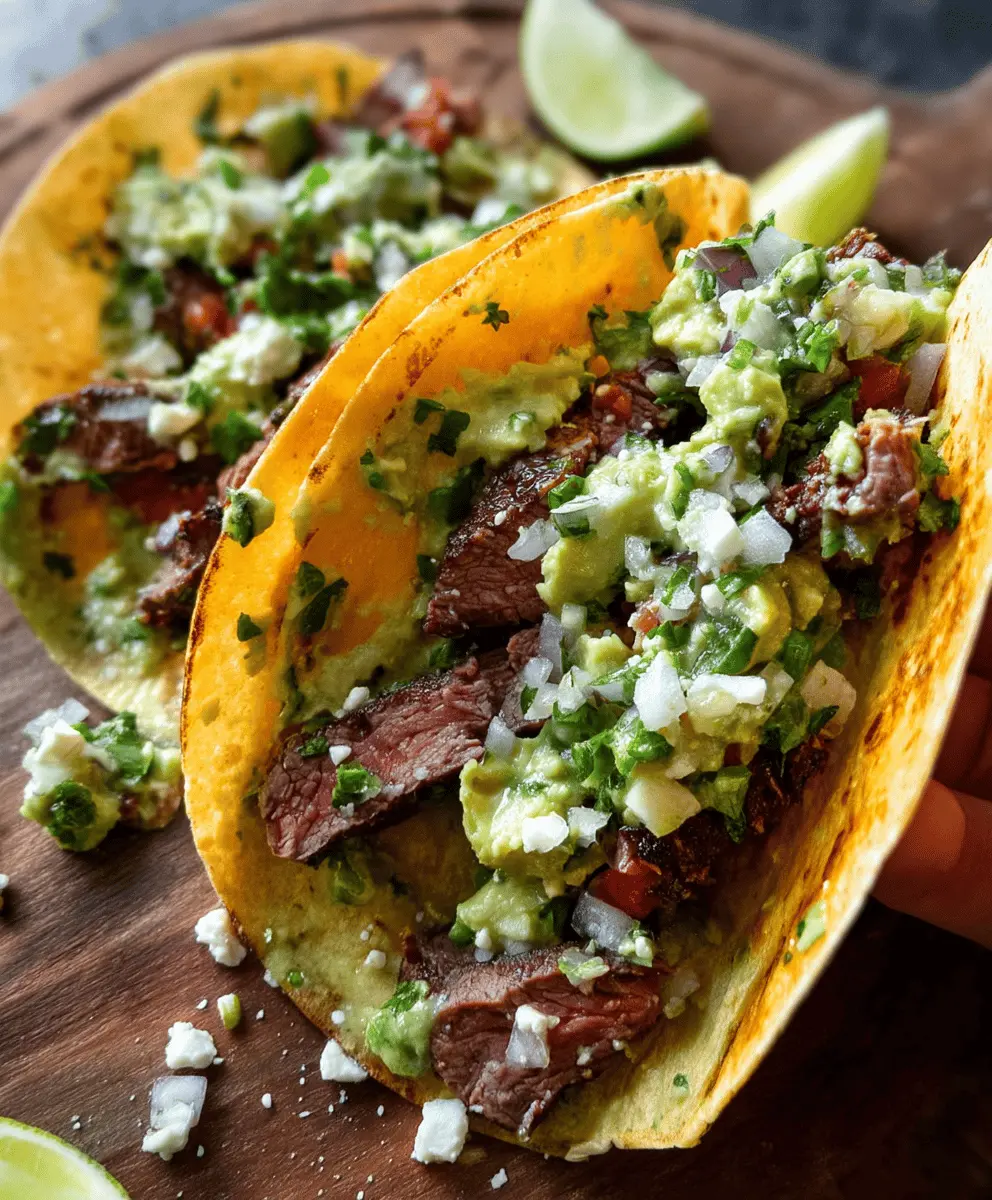 Easy Grilled Steak Tacos with Creamy Avocado Salsa