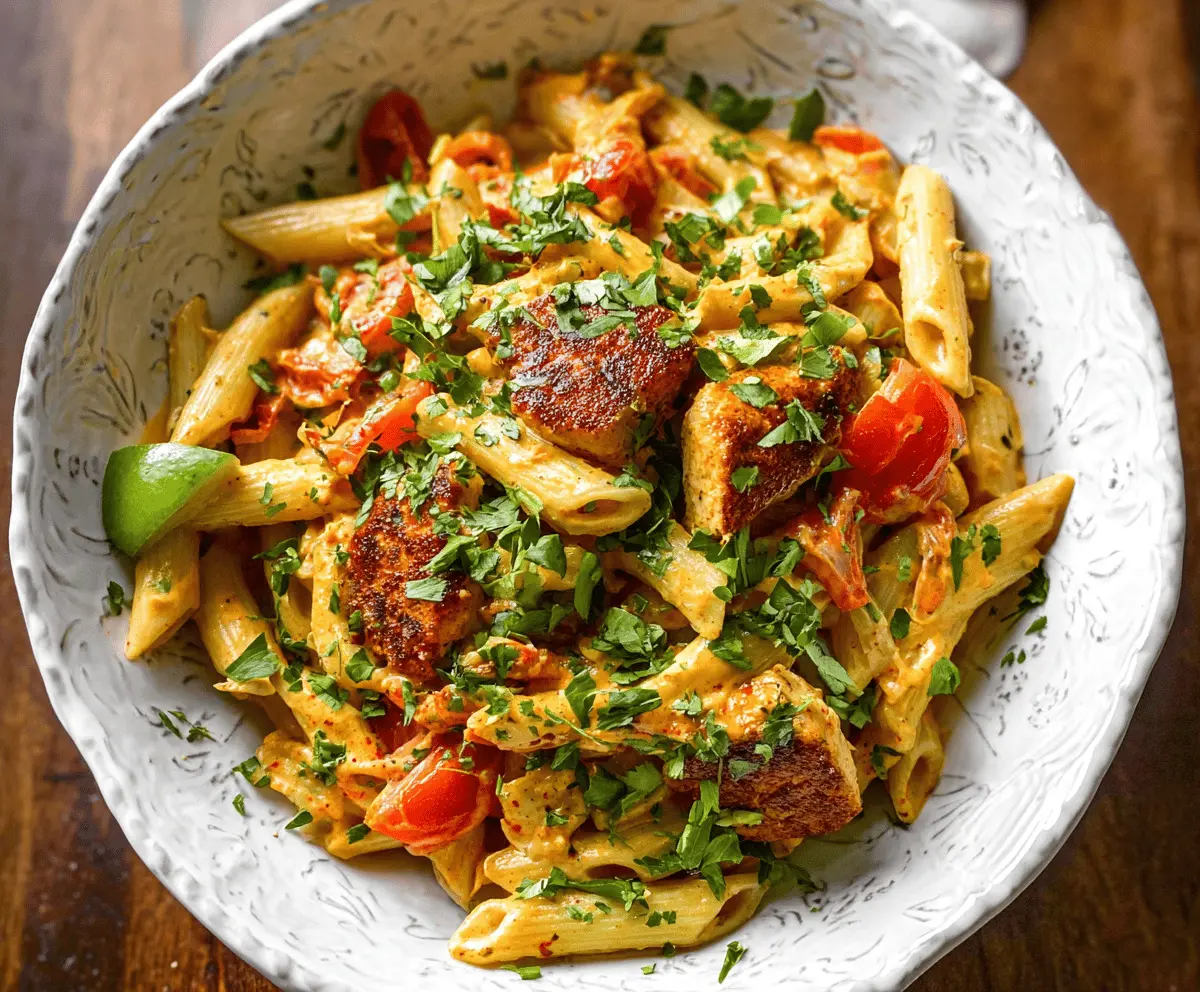 Easy Spicy Chicken Chipotle Pasta Recipe