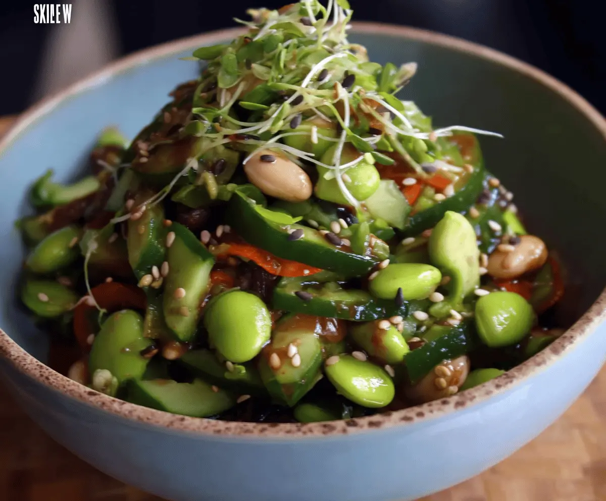 Healthy Miso Sesame Bean Salad Recipe