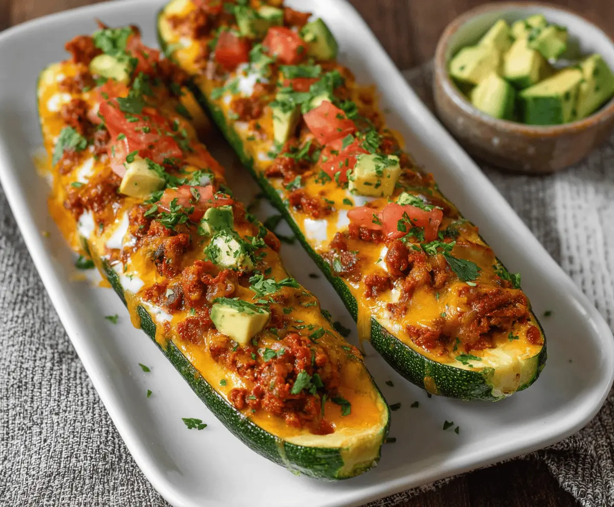 Easy Mexican Stuffed Zucchini Recipe