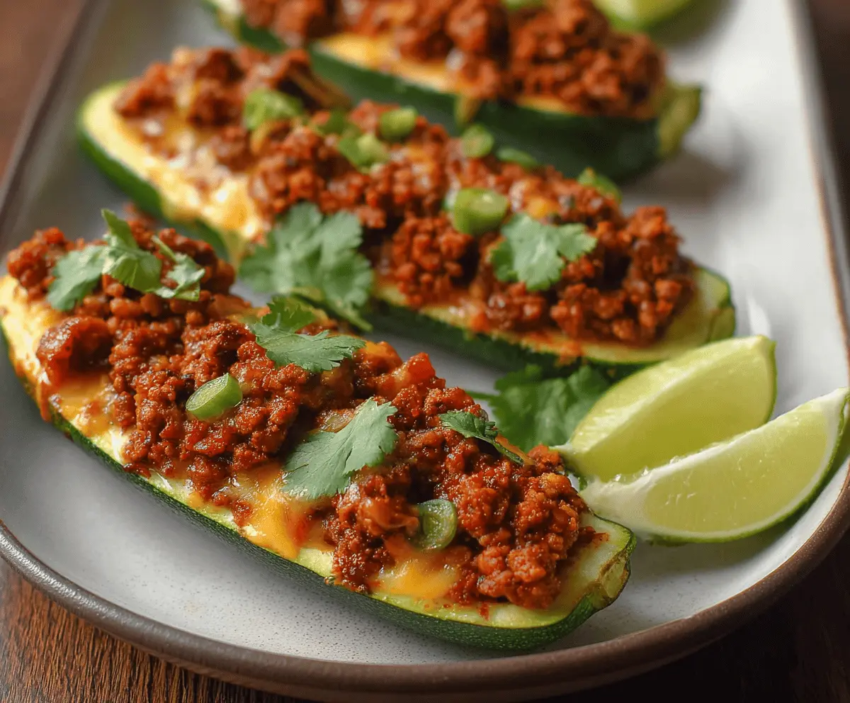 Easy Mexican Stuffed Zucchini Recipe