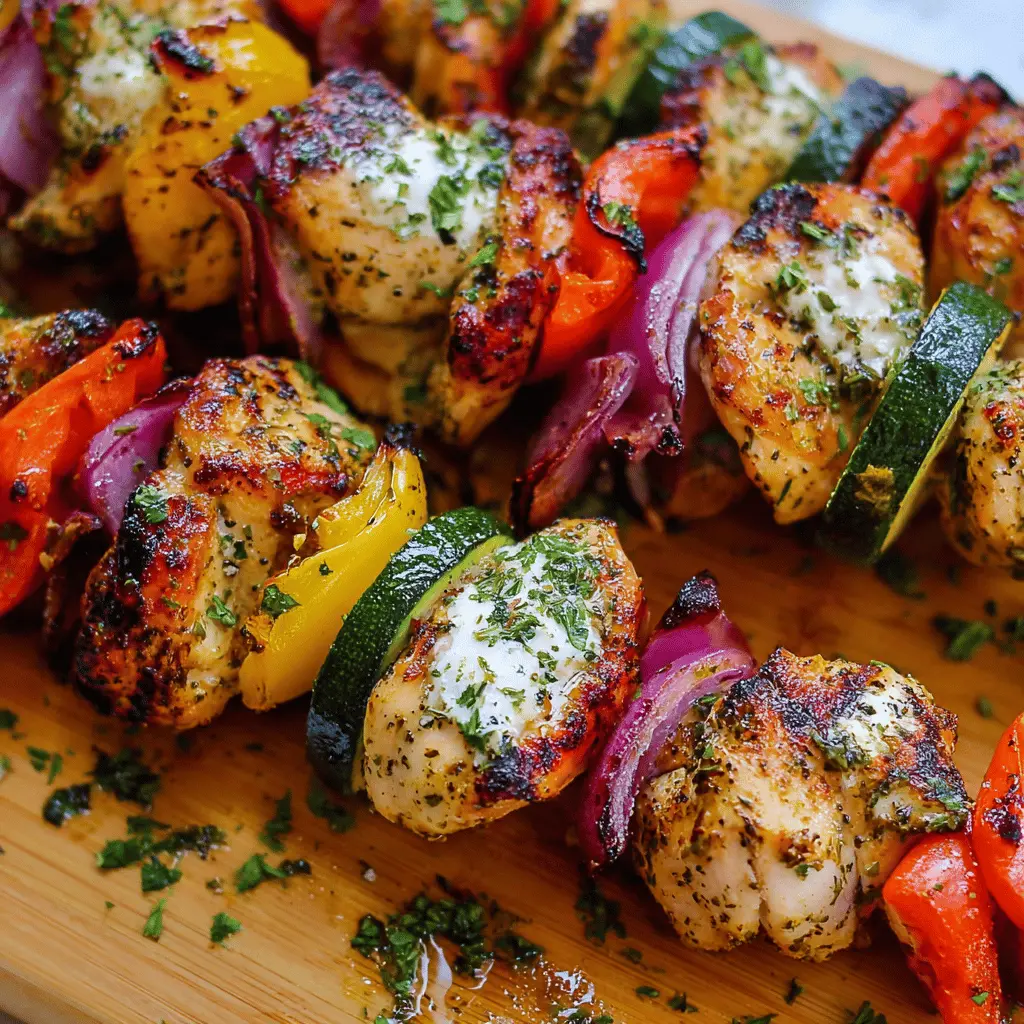 Easy Greek Chicken Kabobs Recipe with Flavorful Marinade
