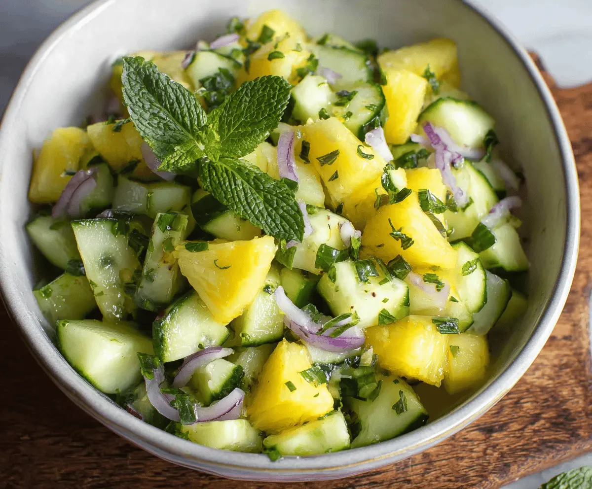 Easy Pineapple Cucumber Salad Recipe for Summer