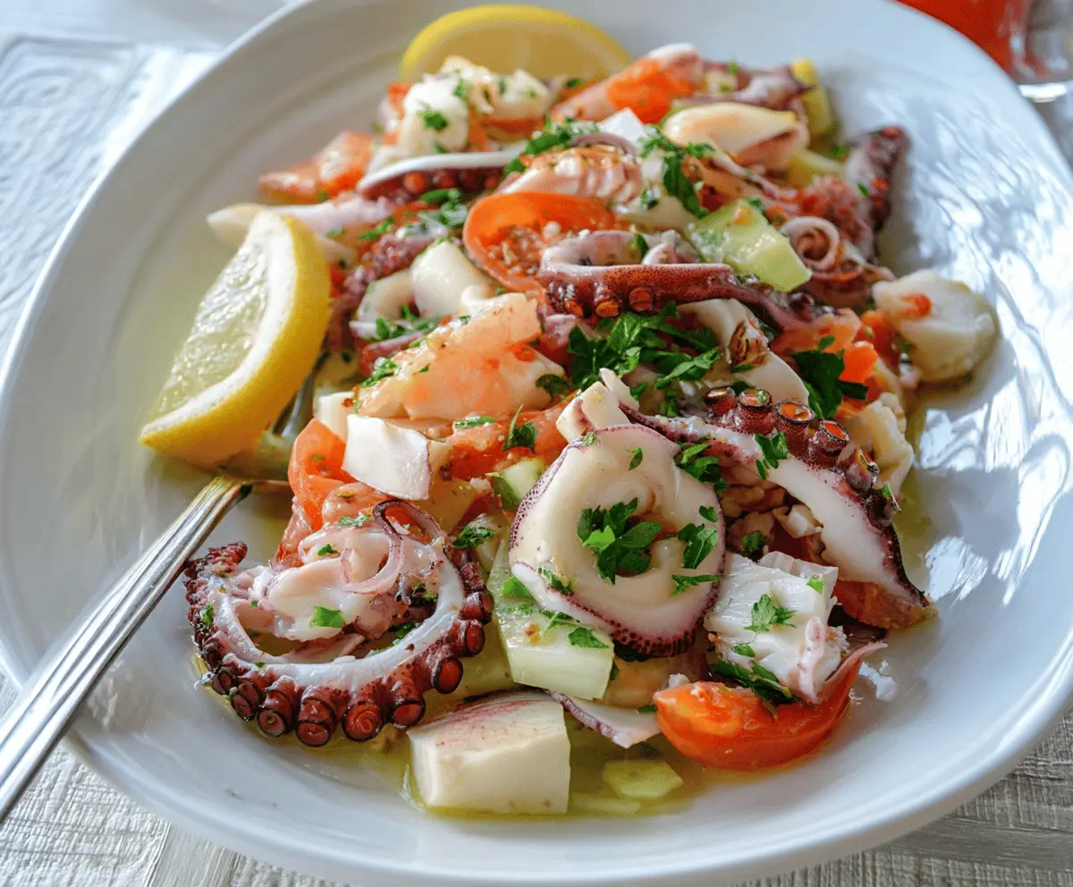 Fresh Italian Seafood Salad Recipe for Summer