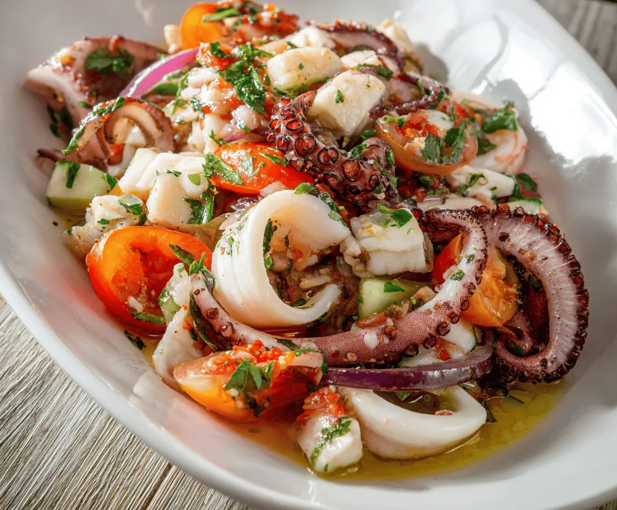 Fresh Italian Seafood Salad Recipe for Summer