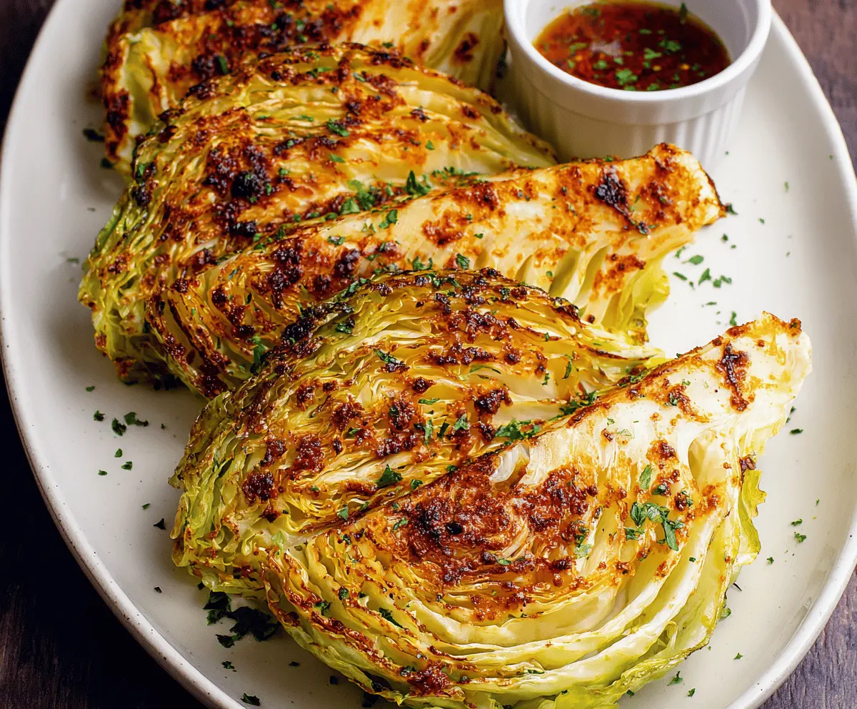Air Fryer Cabbage Wedges