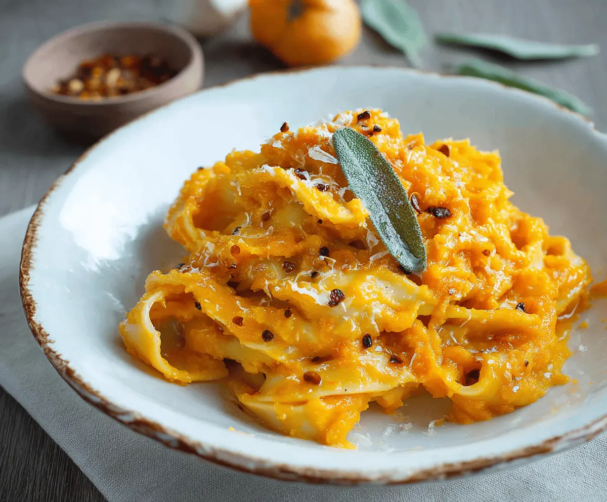 Pumpkin Puree Pasta Sauce