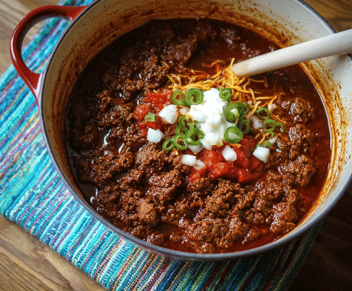 Authentic Texas Style Chili Recipe No Beans 