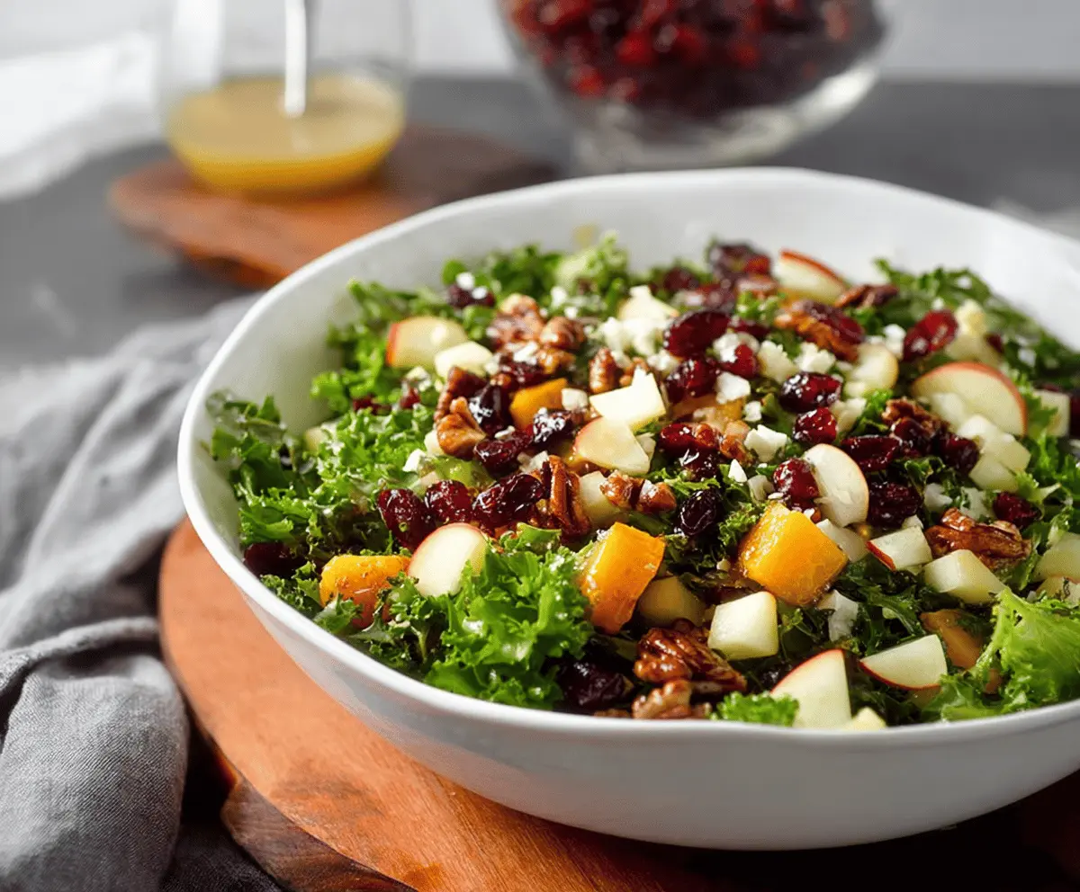 Autumn Salad Recipe With Apple Cider Vinaigrette