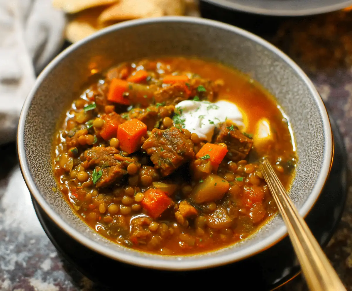 Beef and Lentil Stew