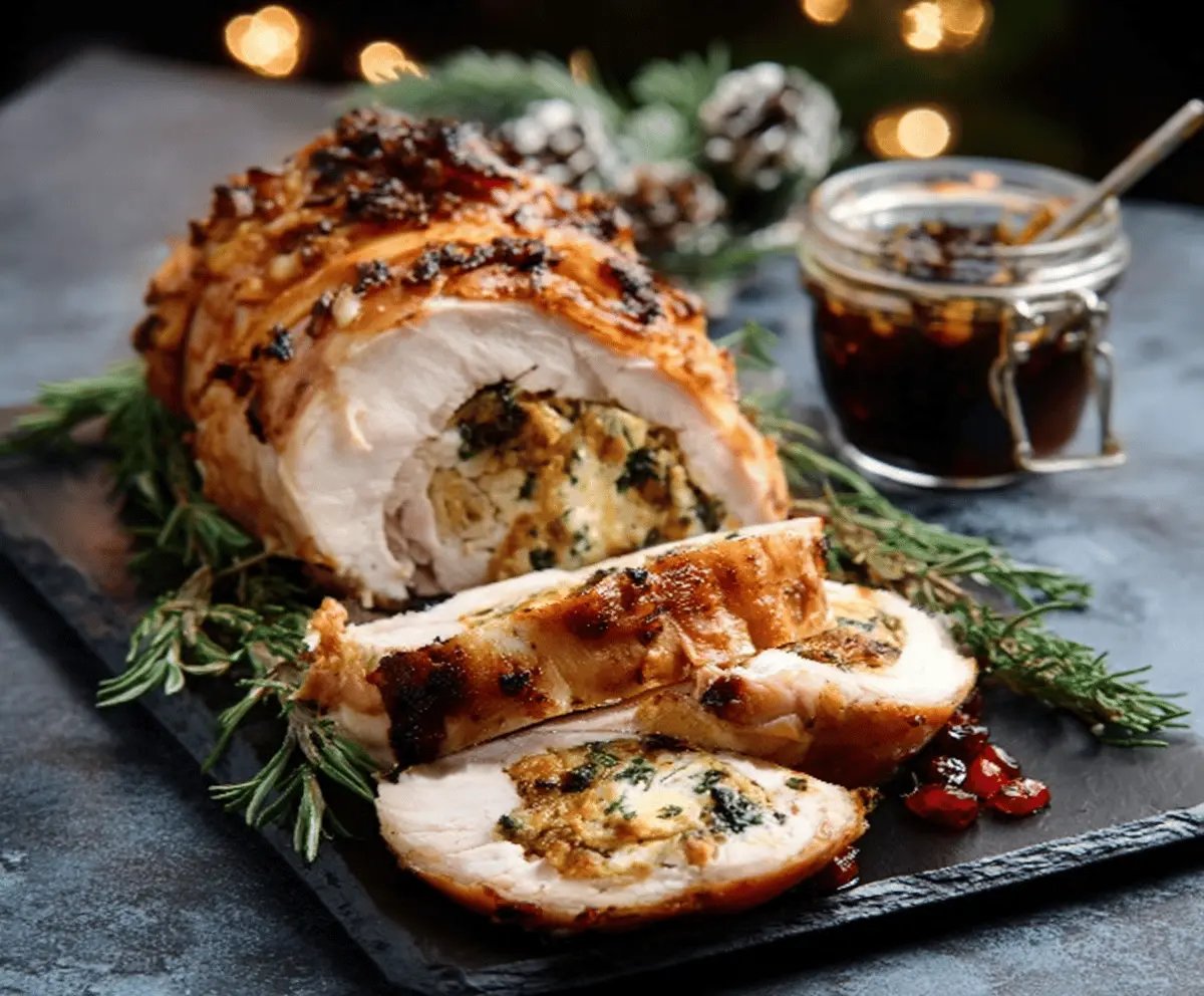 Best Christmas Stuffed Turkey Breast