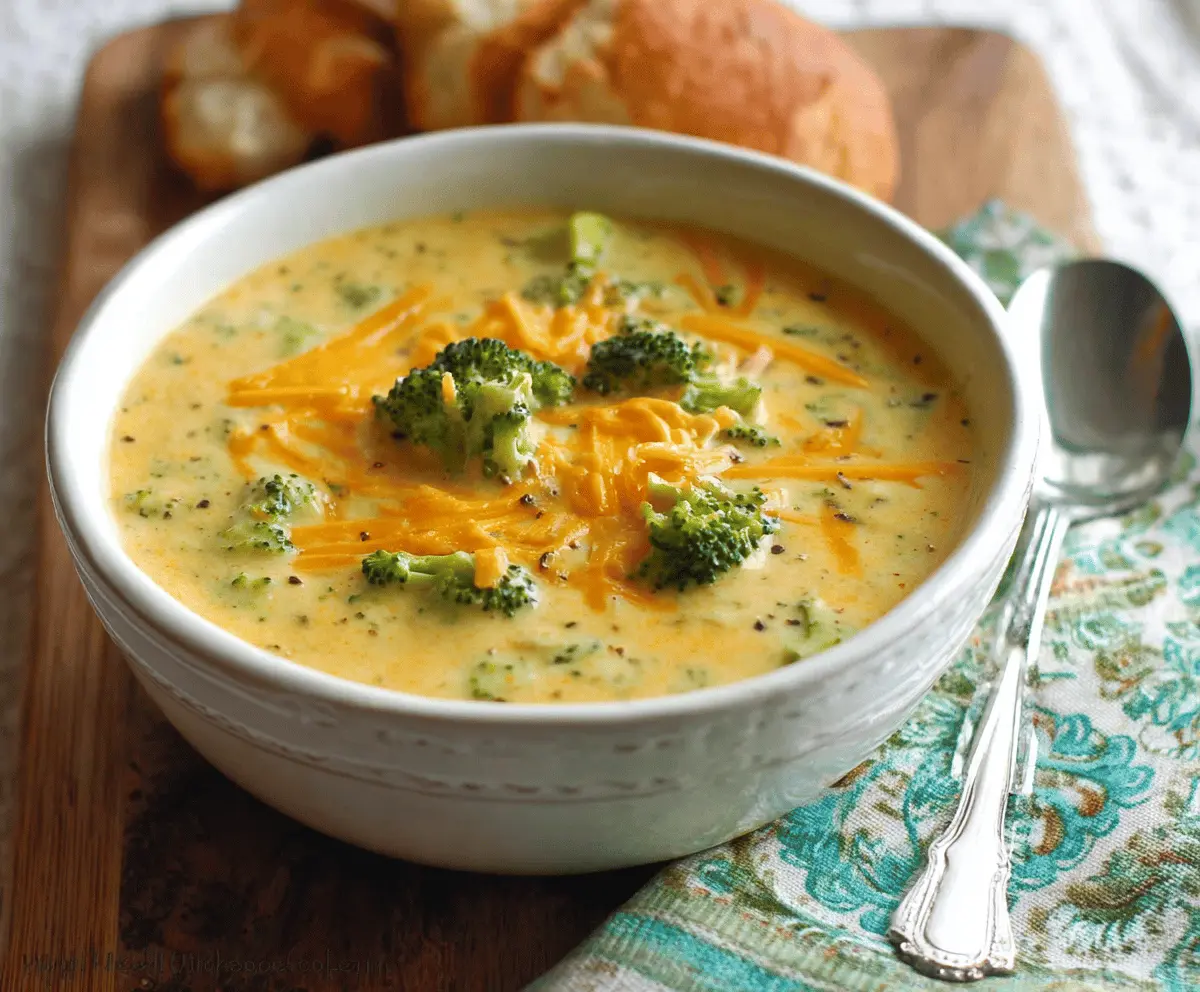 Broccoli Cheddar Soup