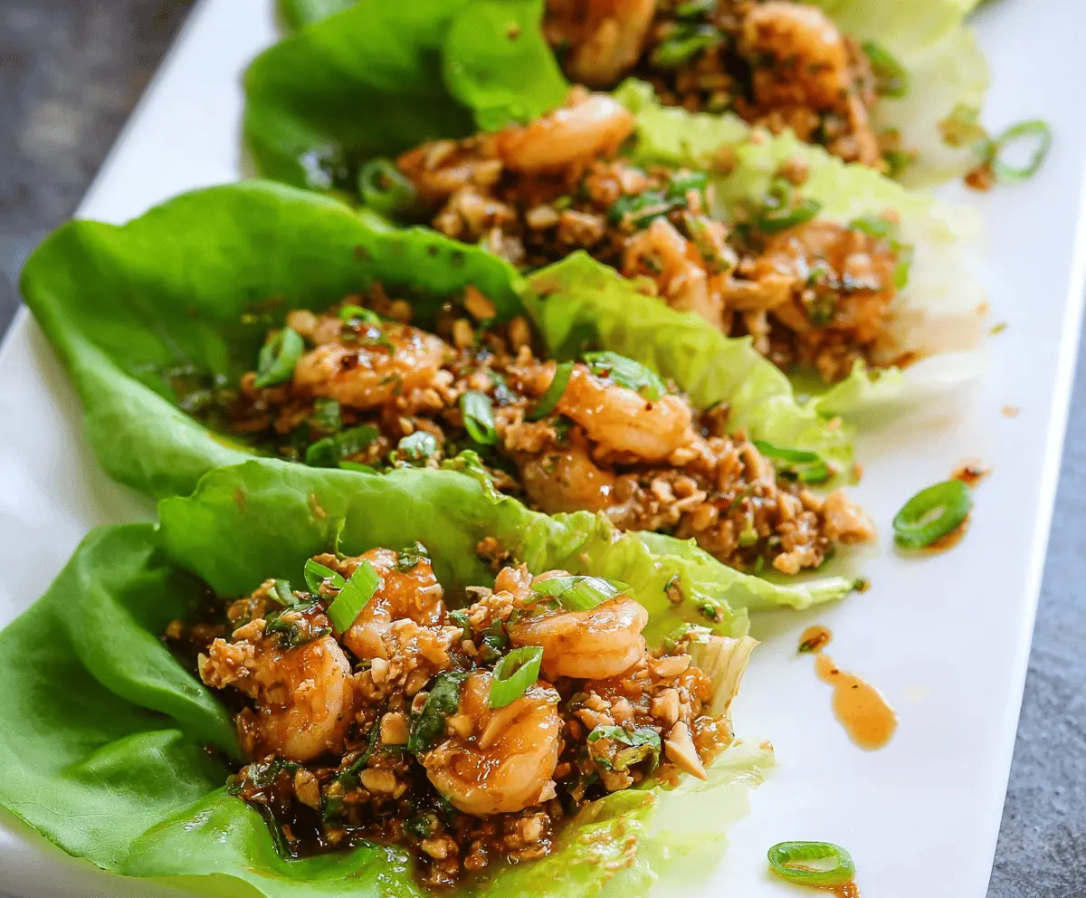 Chicken + Shrimp Lettuce Wraps