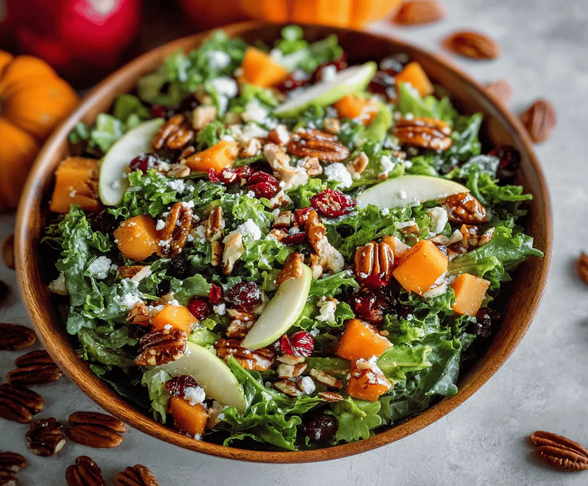 Healthy Fall Harvest Salad 