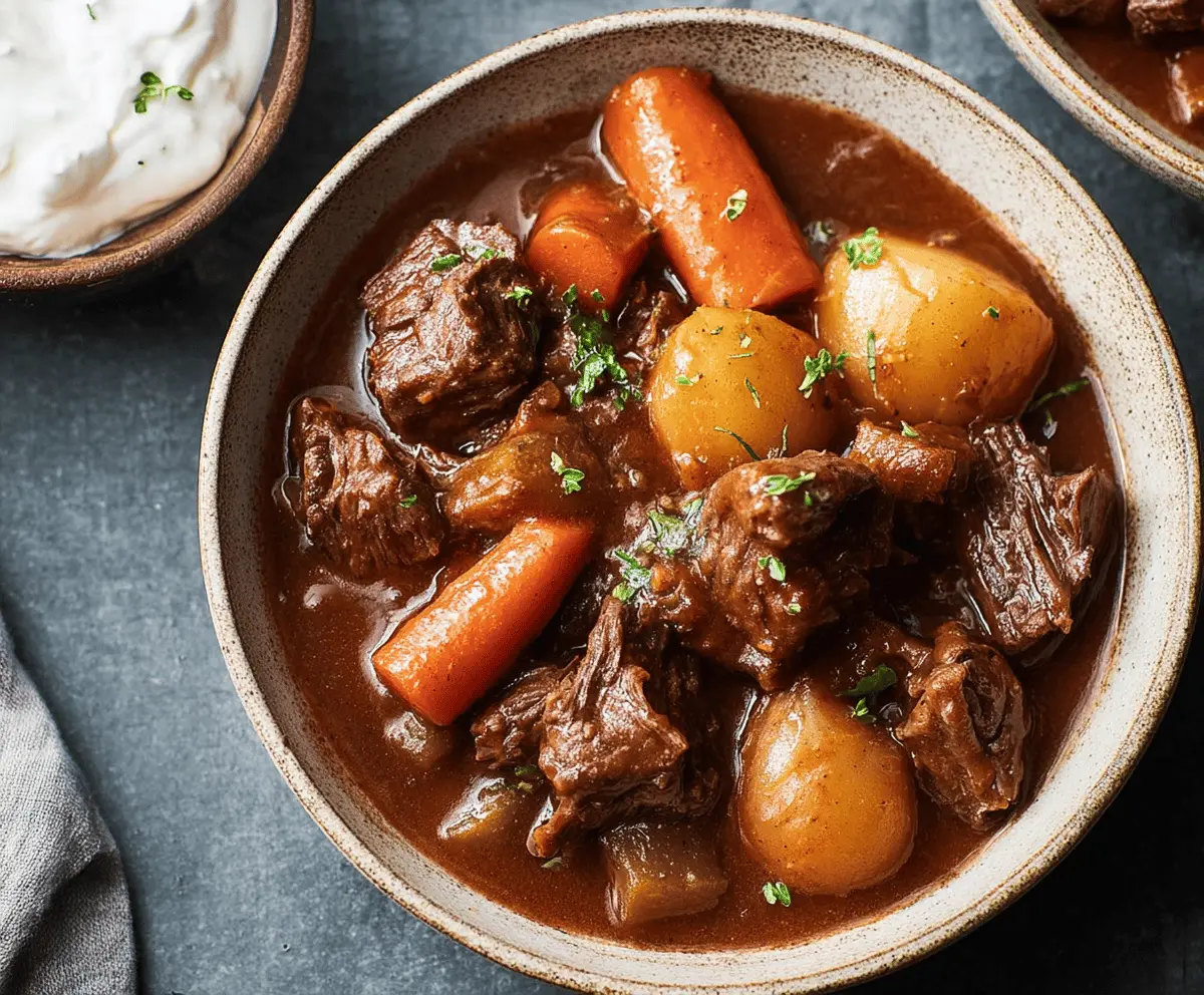 Instant Pot Chocolate Stout Beef Stew