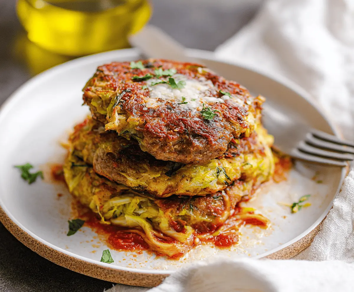 Oven-Baked Cabbage Burgers
