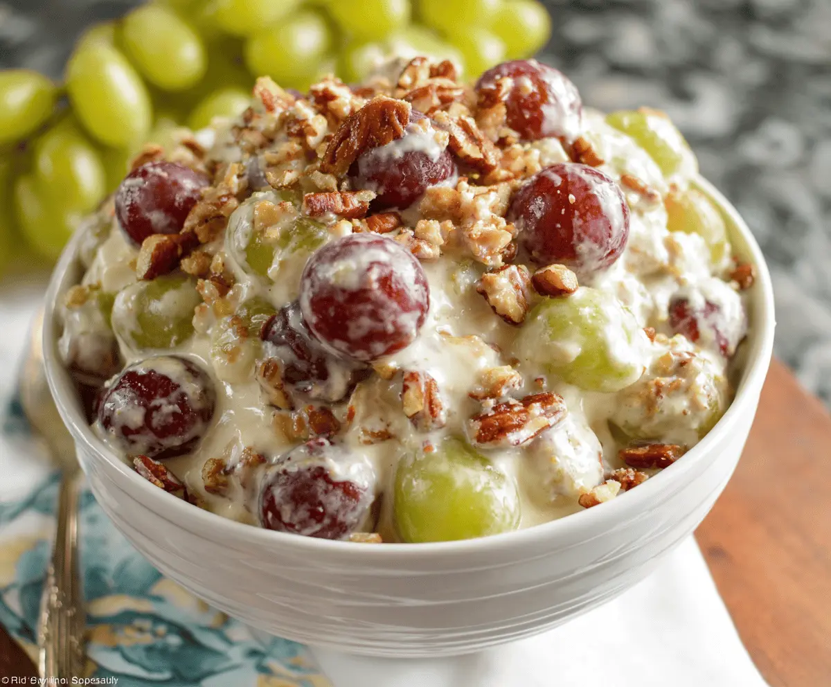 Pecan Crunch Grape Salad