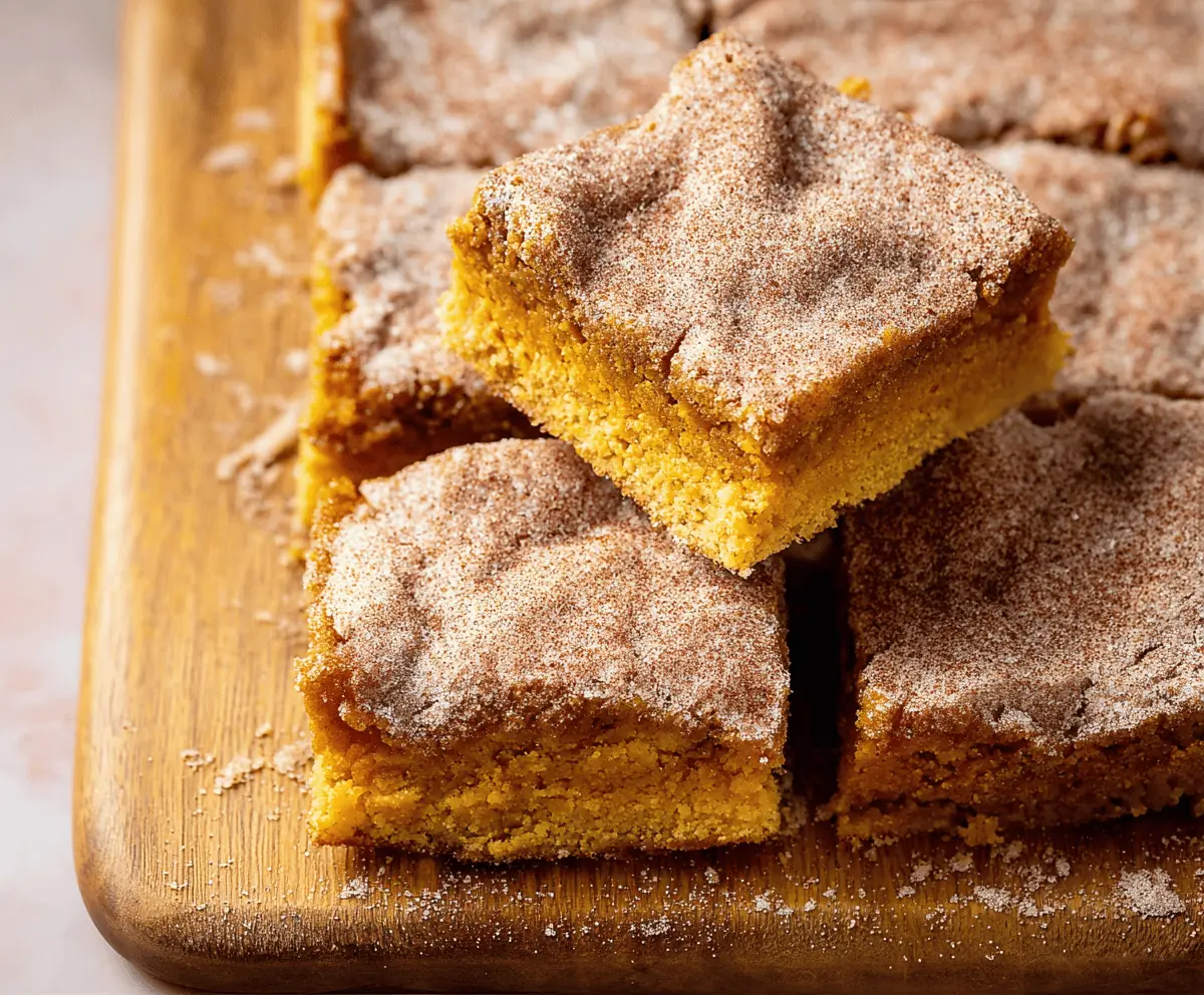 Pumpkin Snickerdoodle Bars